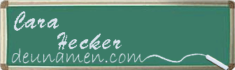 Cara Hecker Visitenkarte